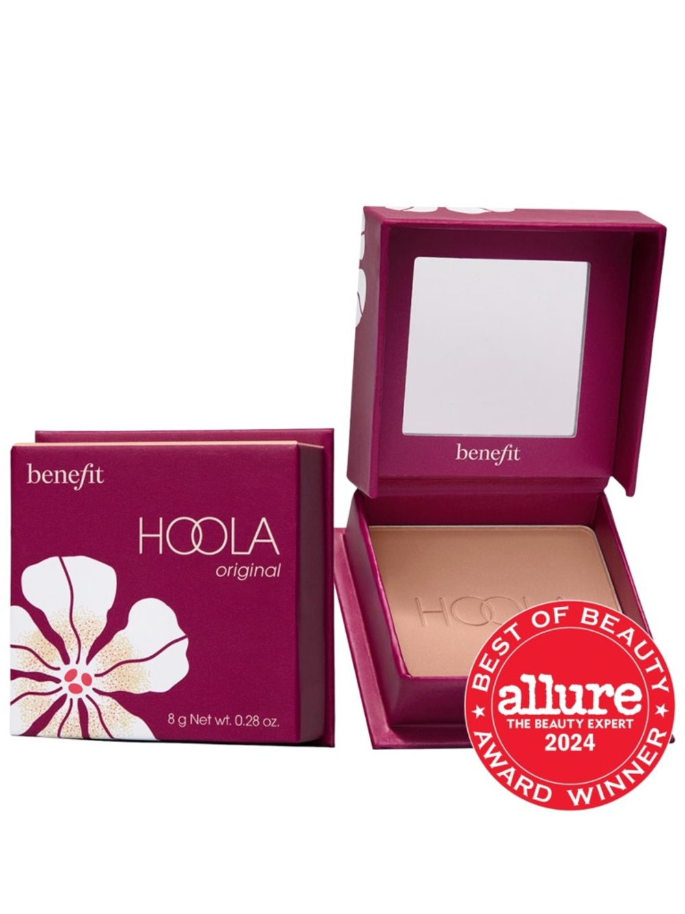 Benefit Hoola Bronzer in Mauve Compact with Tan Powder